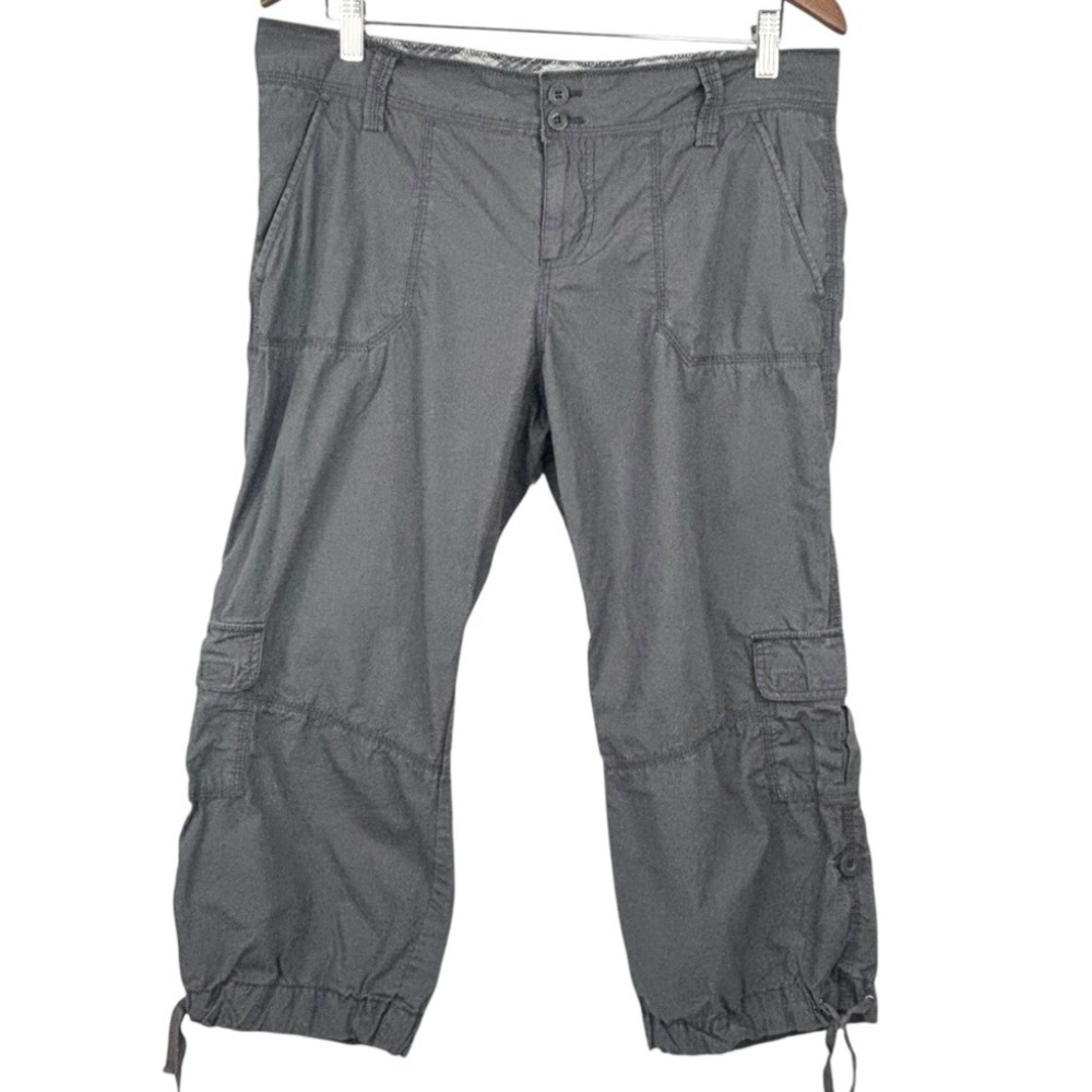 Gasoline by Buffalo Grey 5 Pocket Cropped Cinch Cuff Lightweight Cargo Pants 10